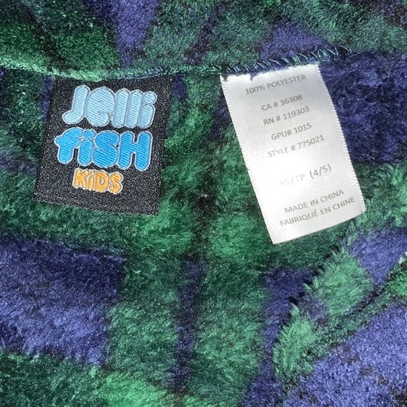 Plaid Jelli Fish Robe - Picture 6 of 6